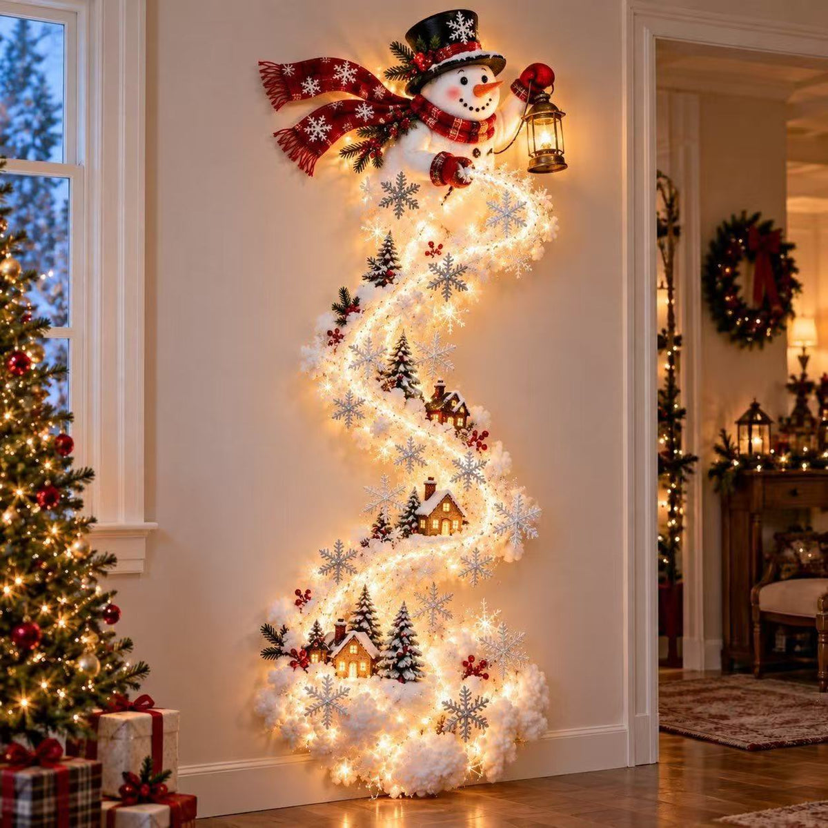 SnugWall — Snowman & Snowflakes